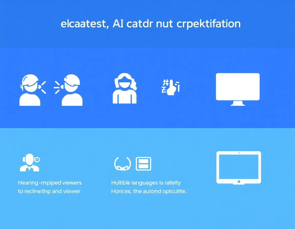 Accessibility features and benefits of AI captions