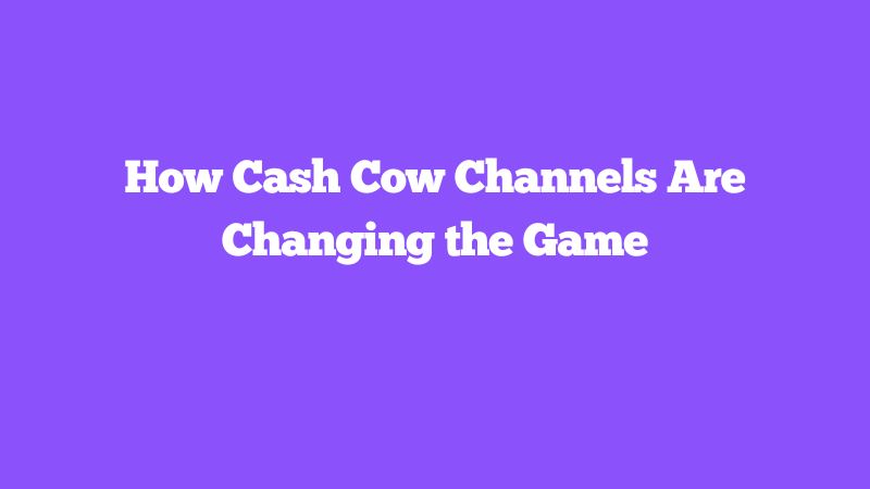 Cover Image for Maximizing Revenue with AI: How Cash Cow Channels Are Changing the Game