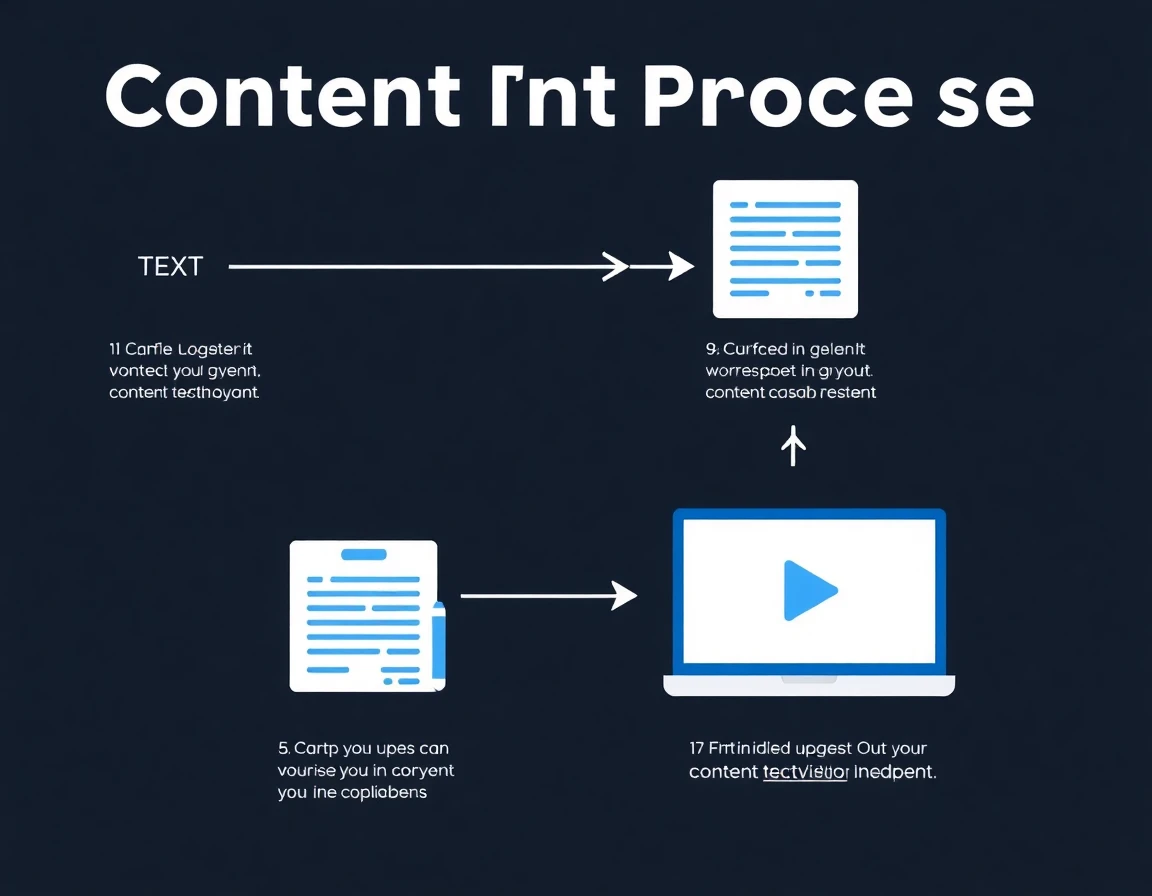 Content creation workflow visualization